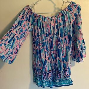 GUC silky off shoulder katiya top in reel nauti